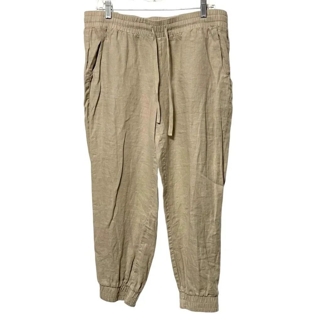 CLOTH & STONE Linen Joggers L